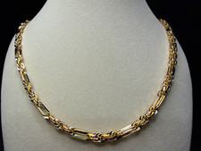 Figarope Milano 24in 5MM 14K Stamped Gold Premium Finish Brand New Stand Out picture