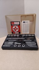 Vintage Sears Craftsman Metric Tap and Die Set Hexagon Threading Kit 28 Piece picture