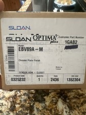 Sloan EBV-89A-M Side-Mounted Flushometer Operator (with Metal Cover) picture