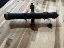 Antique Military Artillery Optical Sight Telescope WWI Era Brass Steel Optics picture
