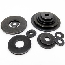 M3-M16 Black Grade 8.8 Steel Extra Large Size Big Wide Flat Washer Plain Gasket picture