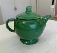 Rare VTG Homer Laughlin Fiesta Medium Teapot, 1950s Medium Green Pristine Lid picture