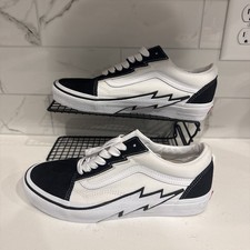 Vans Old Skool Bolt Lightning Black White Sneakers Men’s 9 Women’s 10.5 - SB11 picture