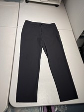 Lululemon Pants Men's 31 Black Slim Fit ABC Commission Casual Work Poly 32x28.5 picture
