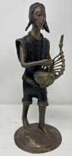Vintage West African Bronze Statue 13