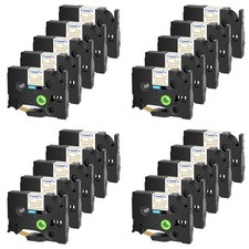 20PK TZe-224 TZ-224 Gold on White Tape Label Compatible with Brother PT-D450 9mm picture