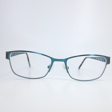 Karen Kane Kokia Teal Rectangular Eyeglass Frames 53-17-135 Filigree Tortoise picture