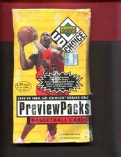 1998-99 UPPER DECK UD CHOICE NBA BASKETBALL SERIES 1 PREVIEW PACKS SEALED BOX picture