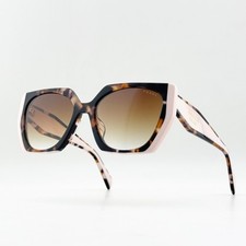 Prada SPR15W Tortoiseshell Pink Brown Gradient Oversized Square Sunglasses picture