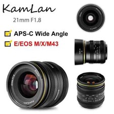 KamLan 21mm F1.8 APS-C Wide Angle Manual Focus Lens for Canon Fuji Sony M4/3 picture