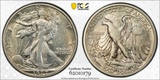 1927 S 50c WALKING LIBERTY HALF JUST GRADED PCGS AU50 **KEY & BETTER DATE** picture