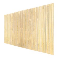 Uimoso Natural Bamboo Slat Screening Privacy Bamboo Slat Fence 6 ft H x 13 ft L picture