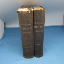 William HAMILTON Lectures Metaphysics and Logic 2 Vols 1859 1860 Gould Lincoln picture