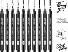 10 Size Calligraphy Pen Set, Hand Lettering Brush Pens for Beginners picture