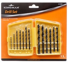 Drill Bit Set 13PCS KINGMAN TOOL DRILL W/ Case picture
