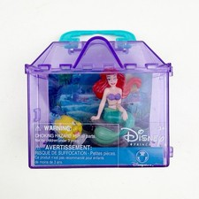 Vintage Disney Store The Little Mermaid Ariel Mini Figure Carry Case Sealed picture