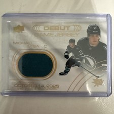 Michael Misa Debut Game Jersey 1:1296 SSP Case Hit - 2025-26 UD Extended Series picture