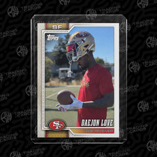 2026 TOPPS FLAGSHIP STYLE *CUSTOM* DAEJON LOVE 49ERS CARD picture