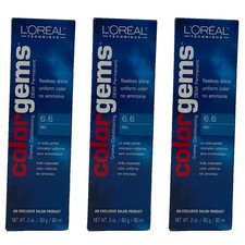 3 Loreal Color Gems Demi Permanent Hair Color 2 oz ea 6.6 RED picture