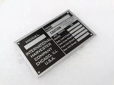DATA PLATE FOR VINTAGE INTERNATIONAL HARVESTER COMPANY TRUCK DATE |Fit For picture