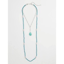 Turquoise Convertible Beaded Pendant Necklace picture