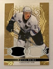 Pavel Bure 2026-27 Upper Deck Artifacts Greats Dual GU Jersey Materials Gold /99 picture