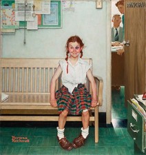 Norman Rockwell: Girl with Black Eye 22x30 Archival Quality Fine Art Print picture