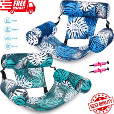 2 Packs Inflatable Pool Floats Adult,Floating Lounge Chairs,Blow up Pool Noodles picture