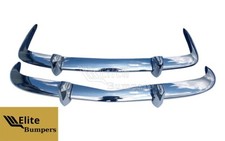 New VW Karmann Ghia 1956-1971 Euro Style Bumpers in Stainless Steel picture