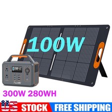 300W Portable Power Station Backup Battery Solar Generator with 100W Solar Panel picture
