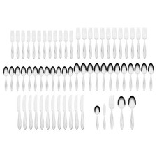Oneida Stainless Flatware SIMMER Service for Twelve - 65pc Set New picture