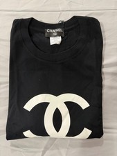 CHANEL Women’s T-Shirt Short Sleeve Crew Neck Cotton Logo Tee picture