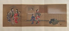 Ukiyoe-ha-gashu,  1906, Japanese antique woodblock print, Miyagawa Choshun picture