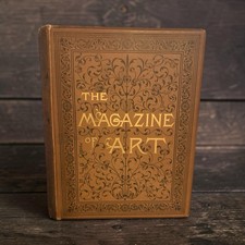 1887 The Magazine of Art Vol X Cassell Antique Illustrated Gilt Hardcover picture