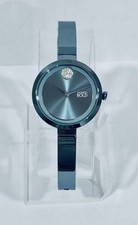 Brand New Movado Bold Trend Women’s Blue Stainless Steel Bangle Watch 3601009 picture