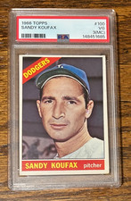 1966 Topps  SANDY KOUFAX  LA Dodgers #100 PSA 3 HOF picture