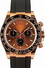 Rolex Cosmograph Daytona Chronograph 40mm Rose Gold Brown Dial Rubber picture