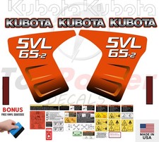 Fits KUBOTA SVL65-2 Decal Kit Skid Steer / safety decals /3M VINYL/FREE SHIPPING picture