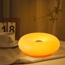 Aesthetic Doughnut Night Lamp-3 Cozy Ambient Light,Touch Control,Acrylic lampsha picture