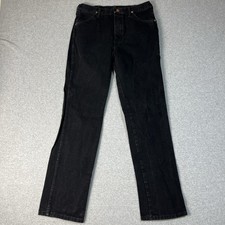 Vintage Wrangler Jeans Mens 32x32 Black 936WBK Cowboy Bootcut Made in USA 90s picture