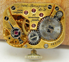 Vintage Girard Perregaux 53E705 17 jewel ladies art deco wrist watch movement picture
