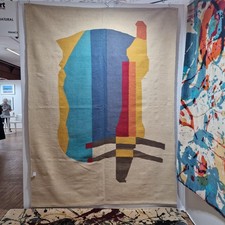 Man Ray tapestry after Revolving Doors, 20th century, handmade in Merino wool picture
