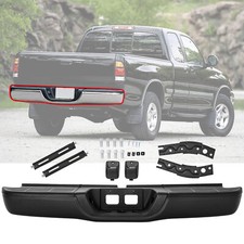 BLACK COMPLETE REAR STEP BUMPER REPLACEMENT FOR 2000-2006 TOYOTA TUNDRA picture