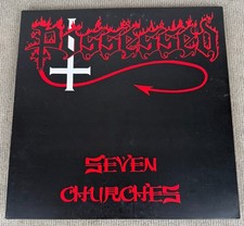 Possessed Seven Churches LP 2009 Back on Black Red Vinyl BOBV170LP picture