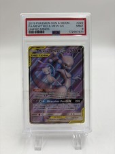 2019 POKEMON SUN & MOON FA/MEWTWO & MEW GX UNIFIED MINDS #222 PSA MINT 9 picture