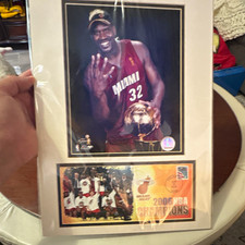 Miami Heat Shaquille O'Neal 2006 NBA Champions NBA Finals Photo Display picture