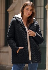 Roaman's Women's Plus Size Sherpa Lined Quilted Jacket picture