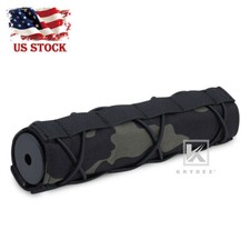 KRYDEX 7inch 18cm Silencer Cover Muffler Sleeve Suppressor Mirage Black MC Camo picture