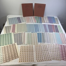 Postage Stamps Lot 48 Sheets Collection 1950 - 1961 Mint Unhinged Vintage Cents picture