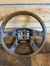 03-06 Cadillac Escalade Gmc Denali Yukon Woodgrain Steering Wheel Oem Cashmere picture